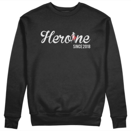 Felpa donna personalizzata con anno heroine since