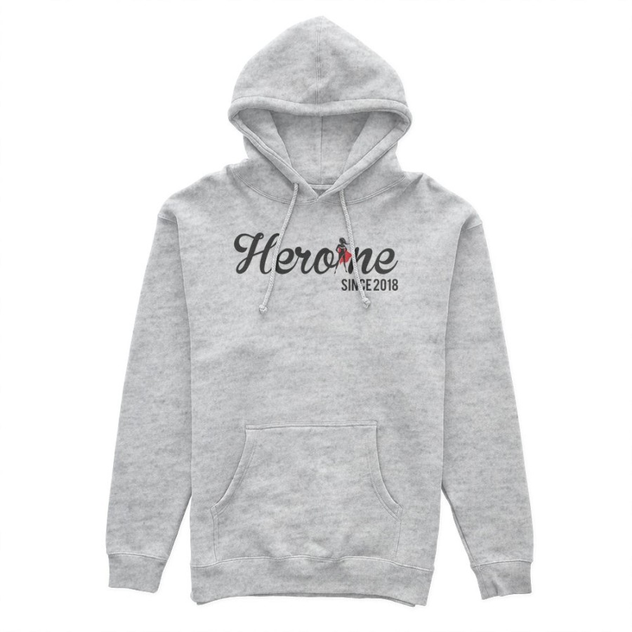 Felpa donna personalizzata con anno heroine since Per la mamma