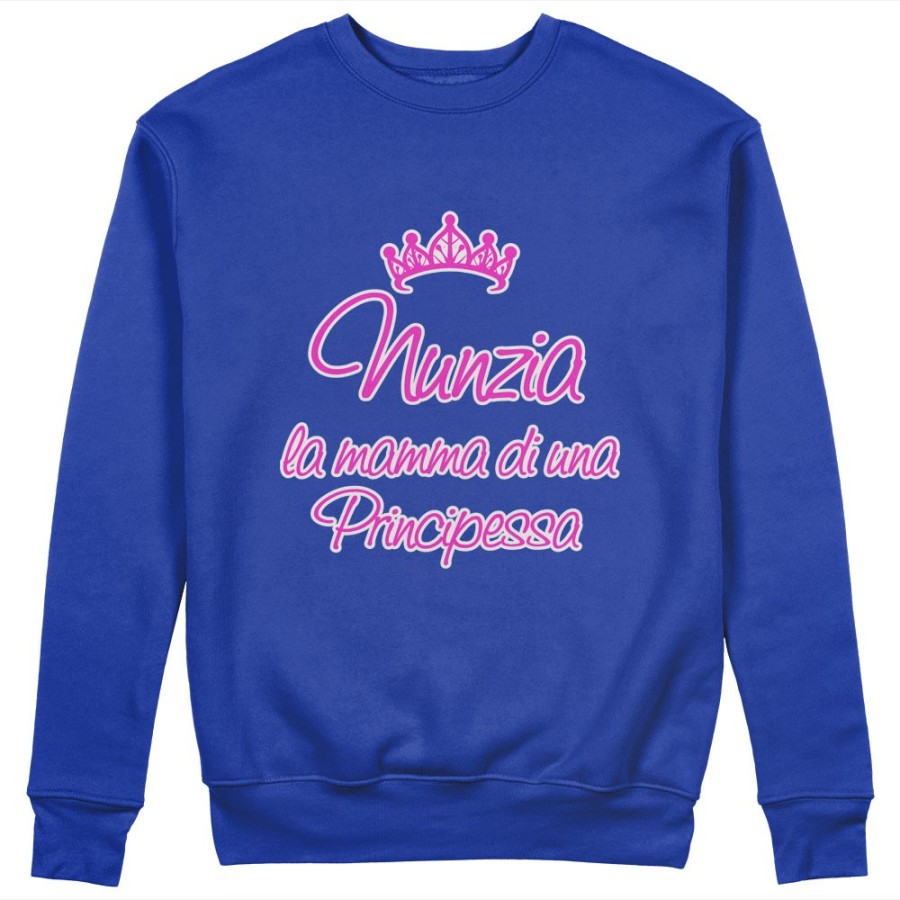 Felpa donna personalizzata con nome la mamma di un principe e di una principessa Per la mamma