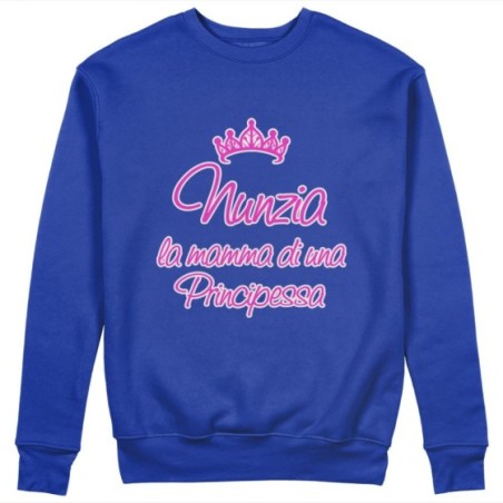 Felpa donna personalizzata con nome la mamma di un principe e di una principessa Per la mamma