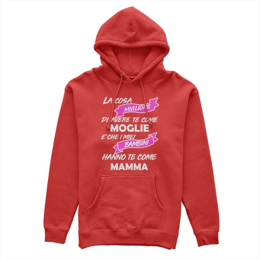 Felpa donna la cosa migliore di avere te come moglie è che i miei bambini hanno te come mamma Per la mamma