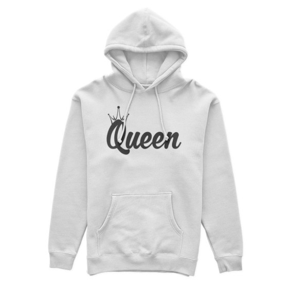Felpa donna personalizzabile con nome queen con corona Per la mamma