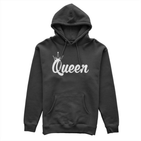 Felpa donna personalizzabile con nome queen con corona Per la mamma