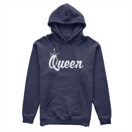 Felpa donna personalizzabile con nome queen con corona Per la mamma