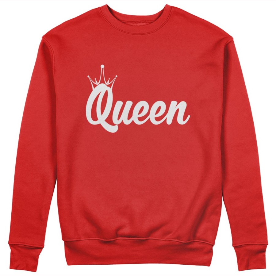 Felpa donna personalizzabile con nome queen con corona Per la mamma