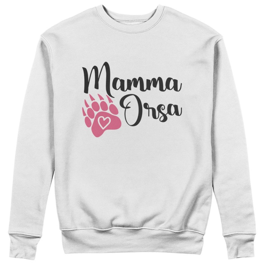 Felpa donna mamma orsa con zampa Per la mamma