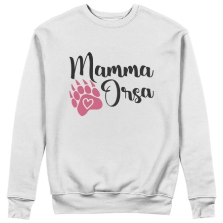 Felpa donna mamma orsa con zampa