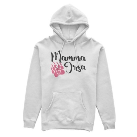 Felpa donna mamma orsa con zampa Per la mamma
