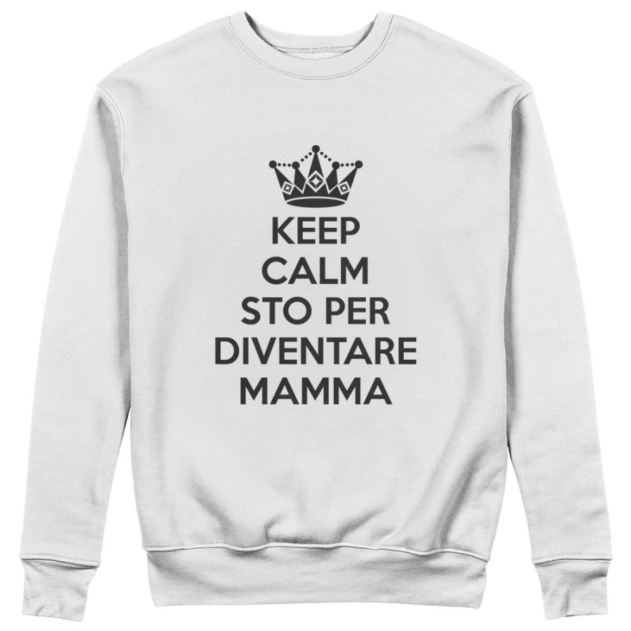 Felpa donna keep calm sto per diventare mamma Per la mamma