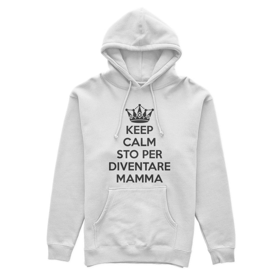 Felpa donna keep calm sto per diventare mamma Per la mamma