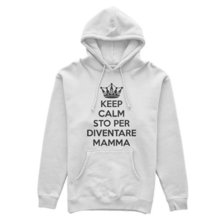 Felpa donna keep calm sto per diventare mamma Per la mamma