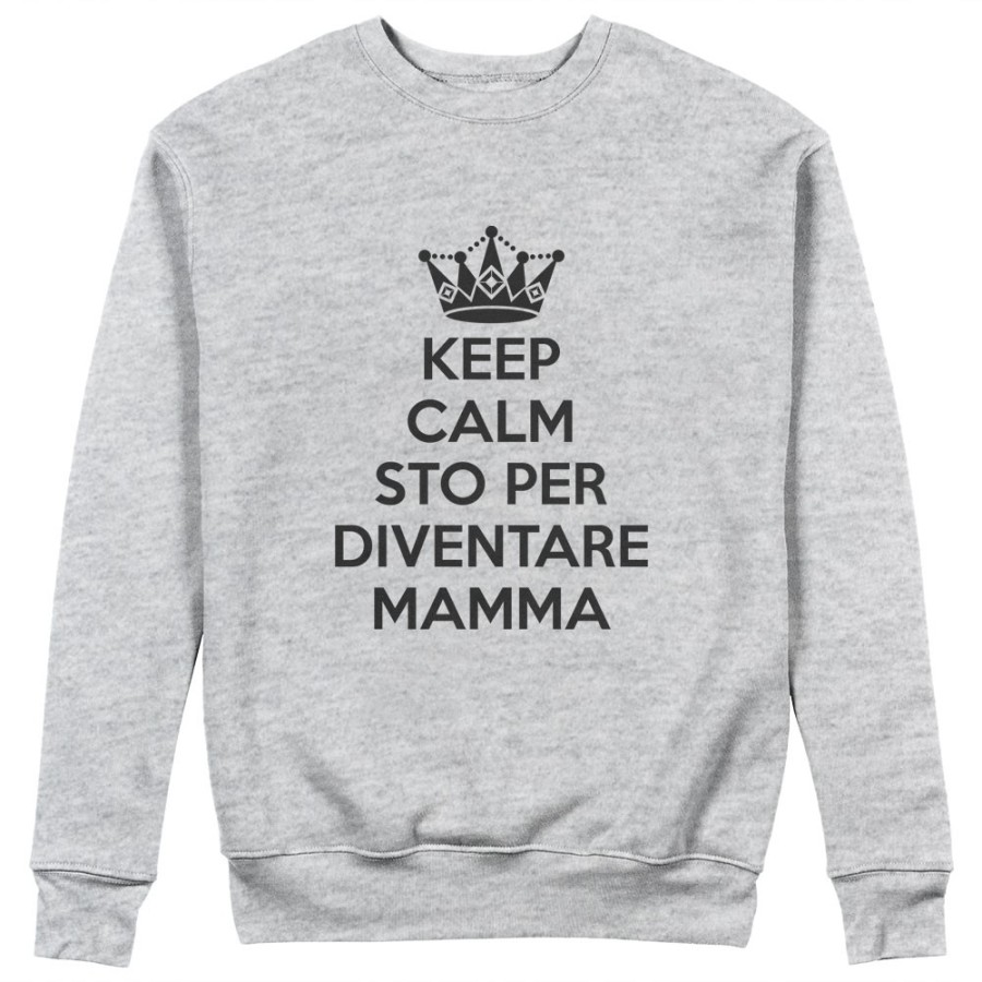 Felpa donna keep calm sto per diventare mamma Per la mamma
