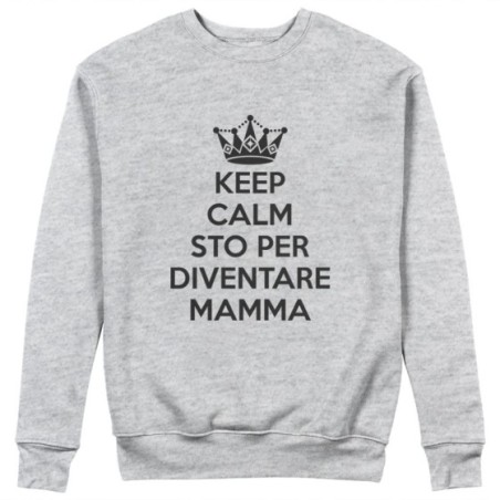 Felpa donna keep calm sto per diventare mamma Per la mamma