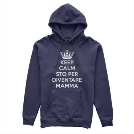 Felpa donna keep calm sto per diventare mamma Per la mamma