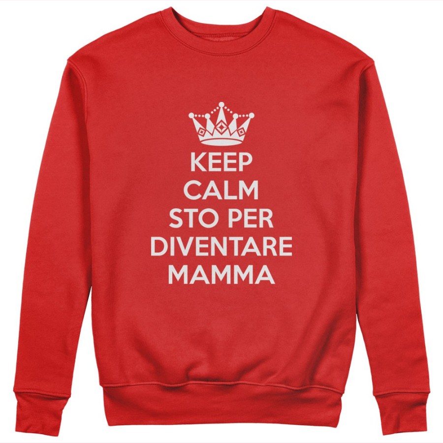 Felpa donna keep calm sto per diventare mamma Per la mamma