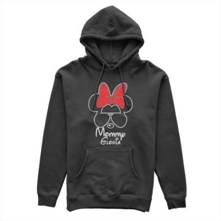 Felpa donna personalizzata con nome mommy minnie Per la mamma