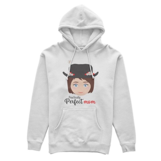 Felpa donna practically perfect mom Per la mamma