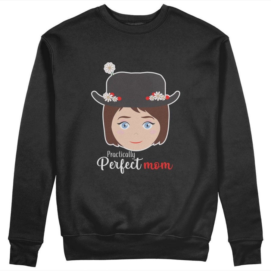 Felpa donna practically perfect mom Per la mamma