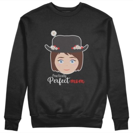 Felpa donna practically perfect mom Per la mamma