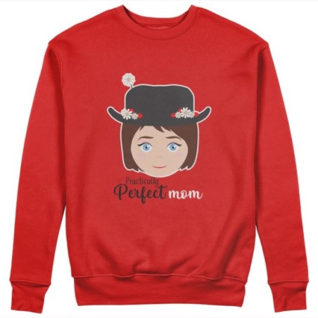 Felpa donna practically perfect mom Per la mamma