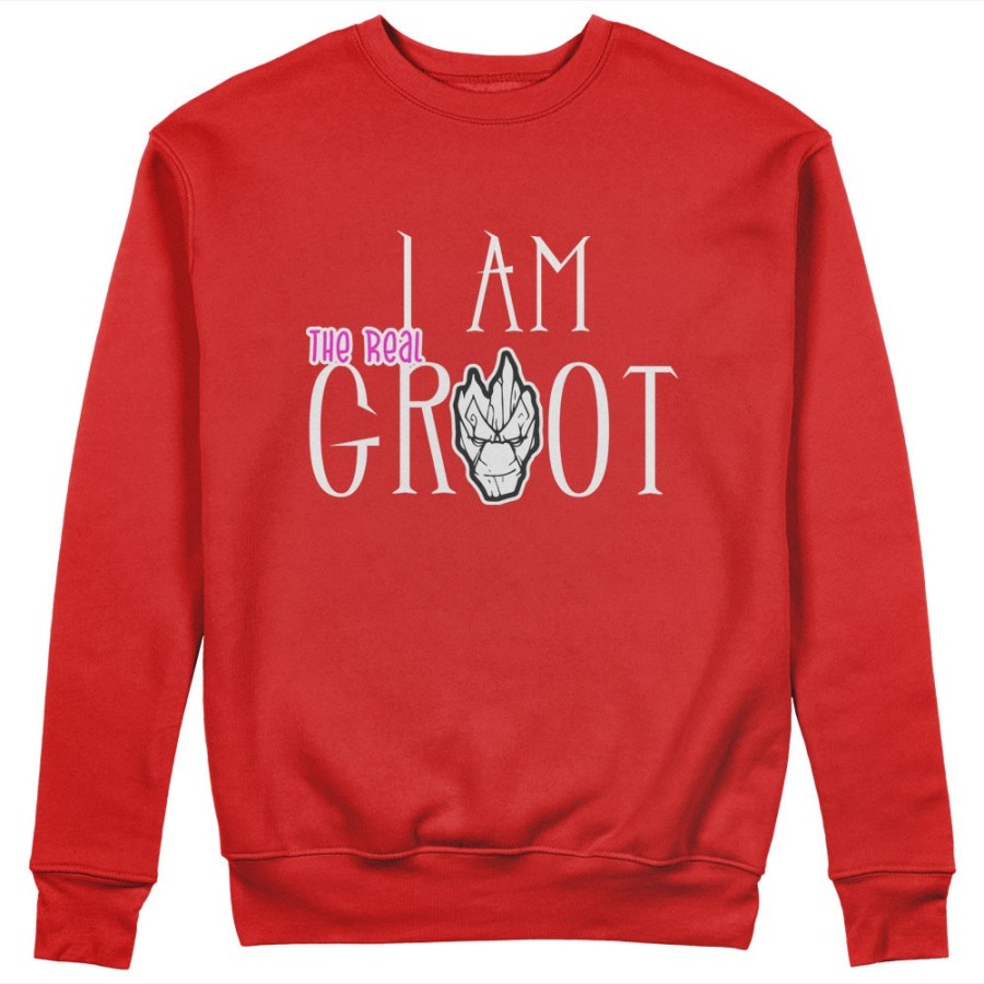 Felpa donna i am the real groot Per la mamma