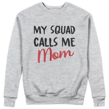 Felpa donna my squad calls me mom Per la mamma