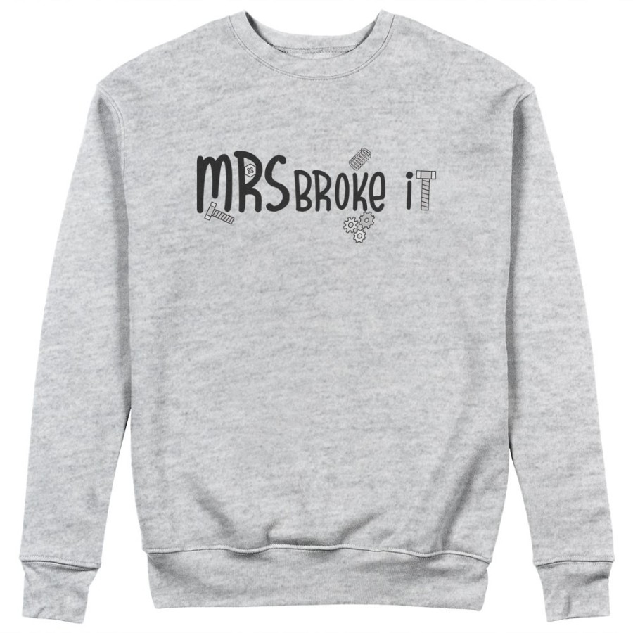 Felpa donna mrs brokes it Per la mamma