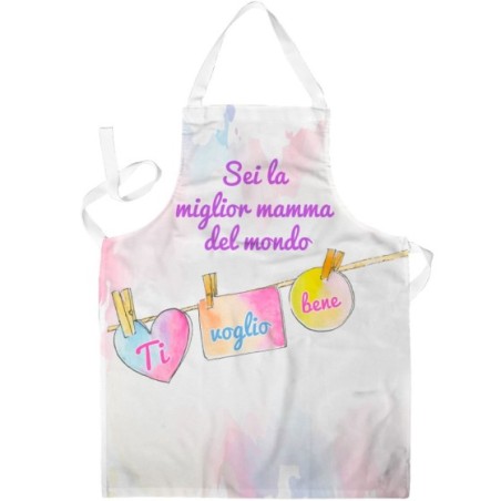 Grembiule sei la miglior mamma del mondo auguri mamma