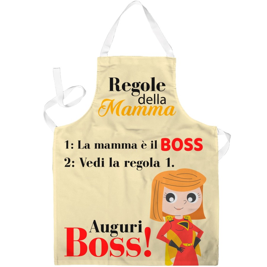 Grembiule regole della mamma Per la mamma