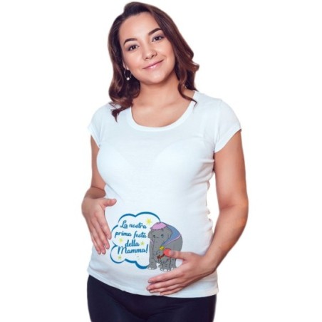 Maglia premaman la nostra prima festa della mamma elefanti