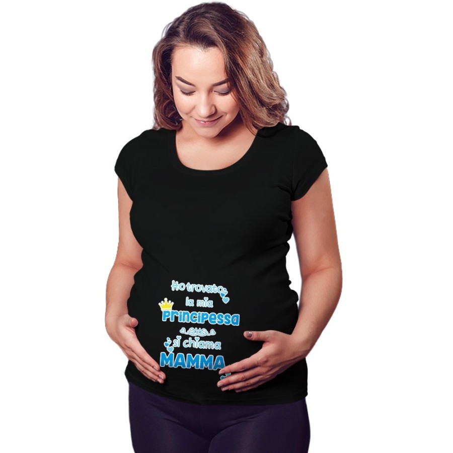 Maglia premaman ho trovato la mia principessa si chiama mamma Per la mamma