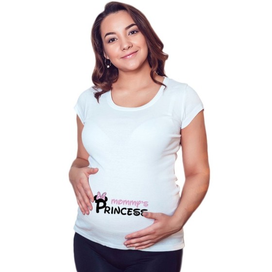 Maglia premaman mommy's prince princess mickey Per la mamma