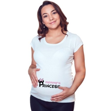 Maglia premaman mommy's prince princess mickey