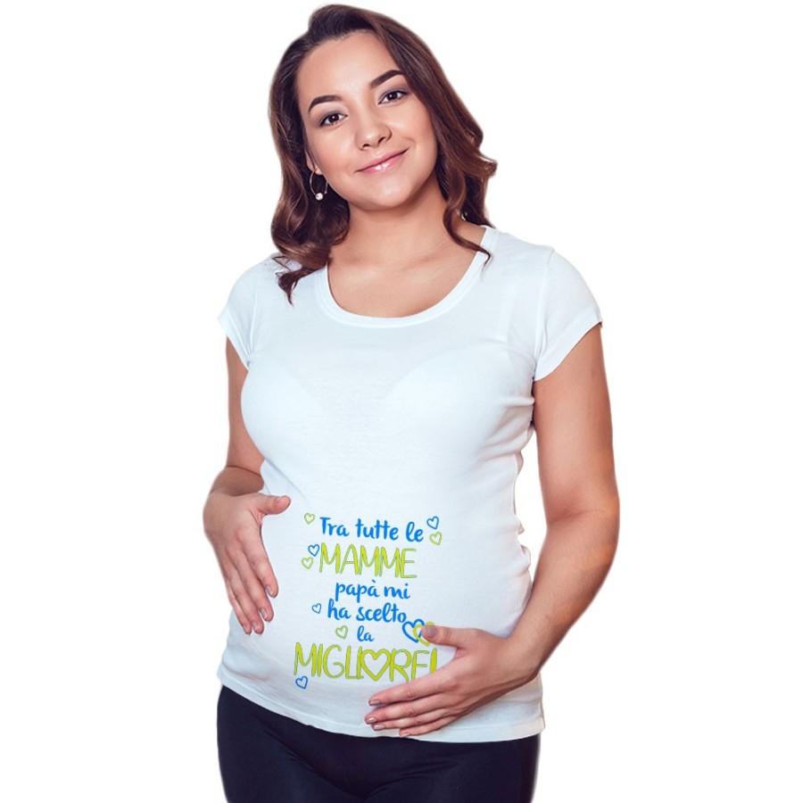 Maglia premaman tra tutte le mamme papà ha scelto la migliore Per la mamma