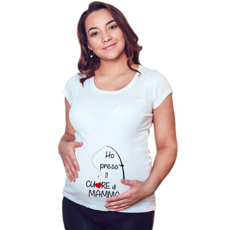 Maglia premaman ho preso il cuore di mamma Per la mamma