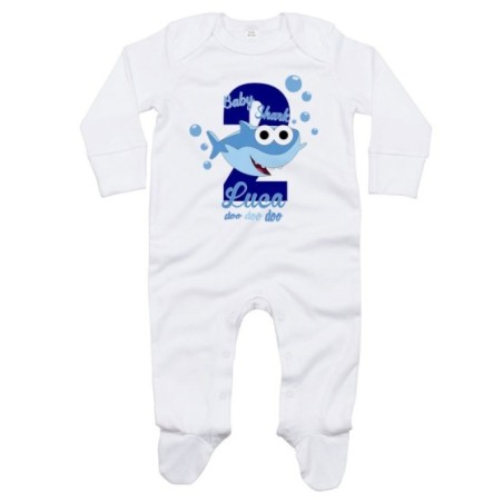 Tutina neonato personalizzata con nome festa a tema baby...
