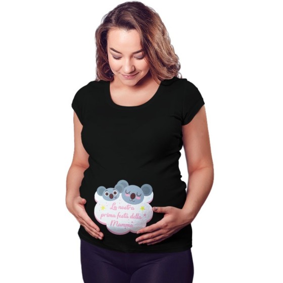 Maglia premaman la nostra prima festa della mamma koala Per la mamma