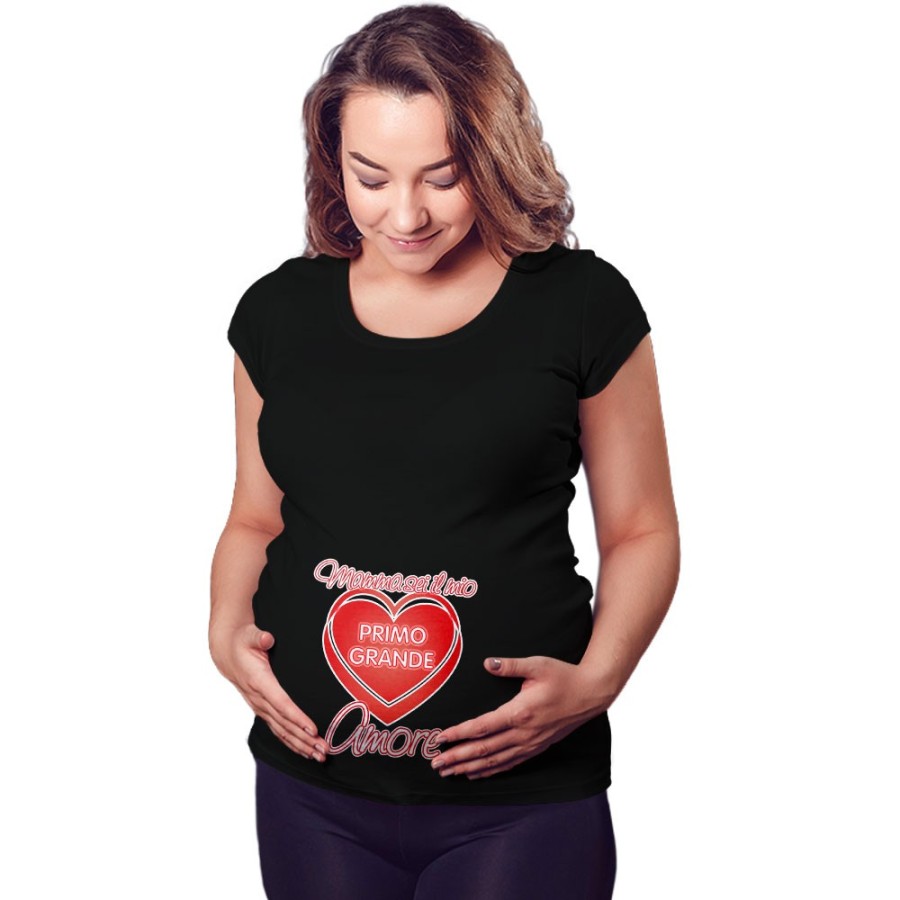 Maglia premaman mamma sei il mio primo grande amore Per la mamma