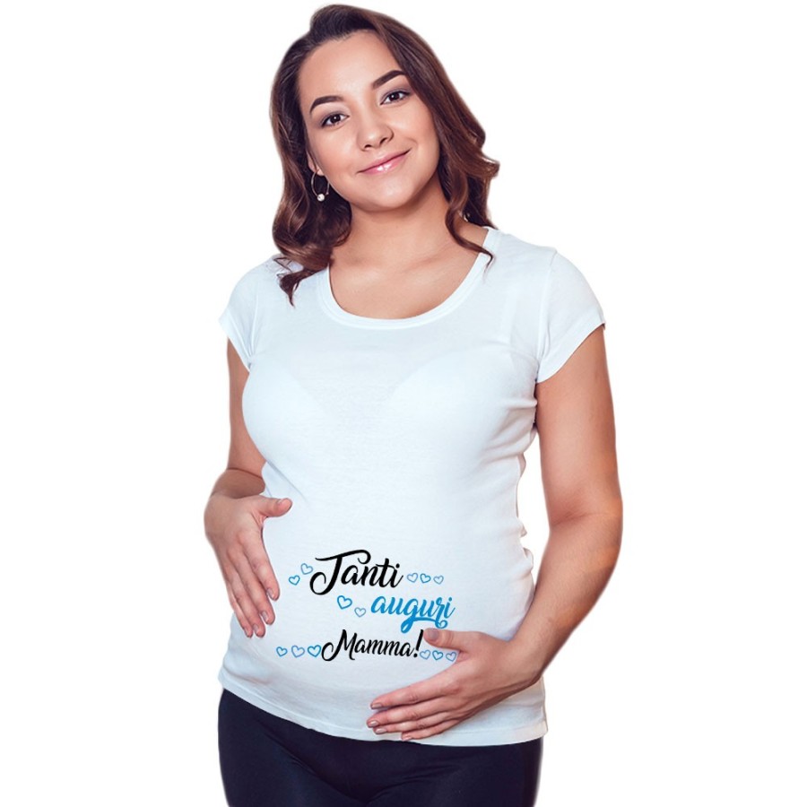 Maglia premaman tanti auguri mamma Per la mamma