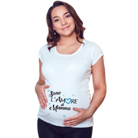 Maglia premaman sono l'amore di mamma