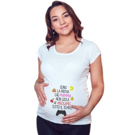 Maglia premaman sono la prova che mamma non gioca ai...