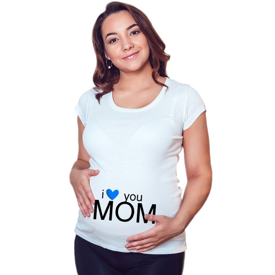 Maglia premaman i love you mom Per la mamma