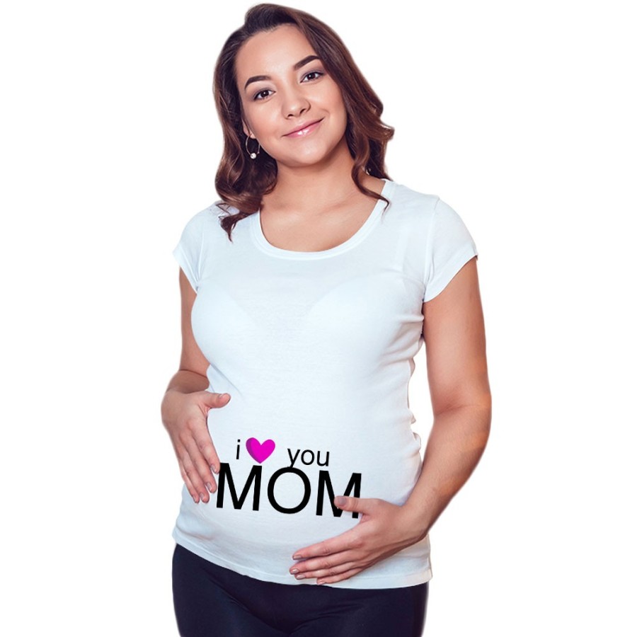 Maglia premaman i love you mom Per la mamma