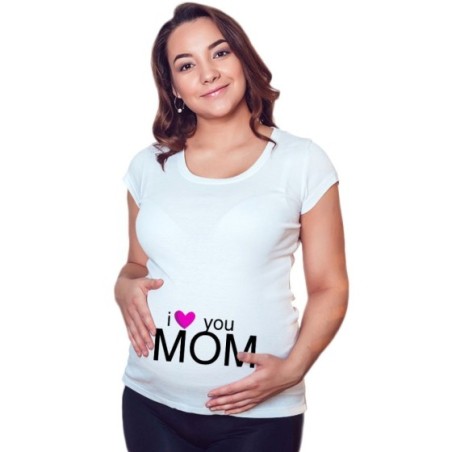 Maglia premaman i love you mom Per la mamma
