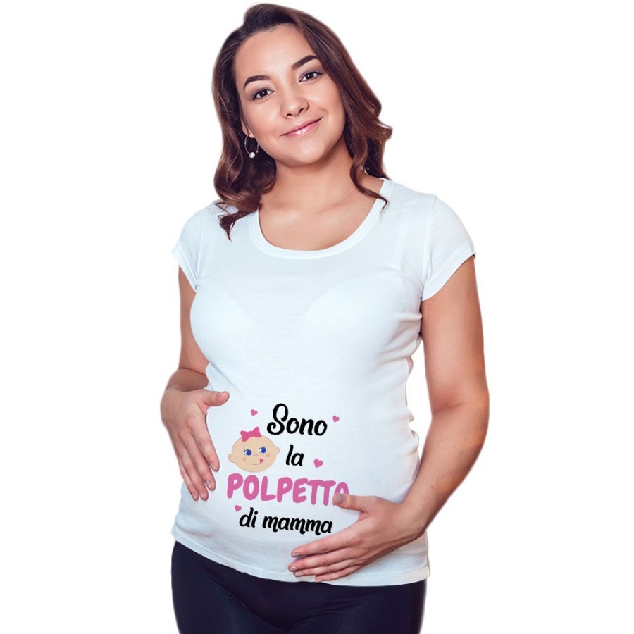 Maglia premaman sono la polpetta di mamma Per la mamma