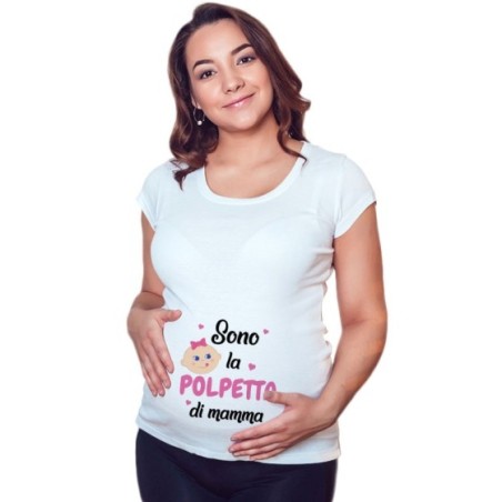 Maglia premaman sono la polpetta di mamma Per la mamma