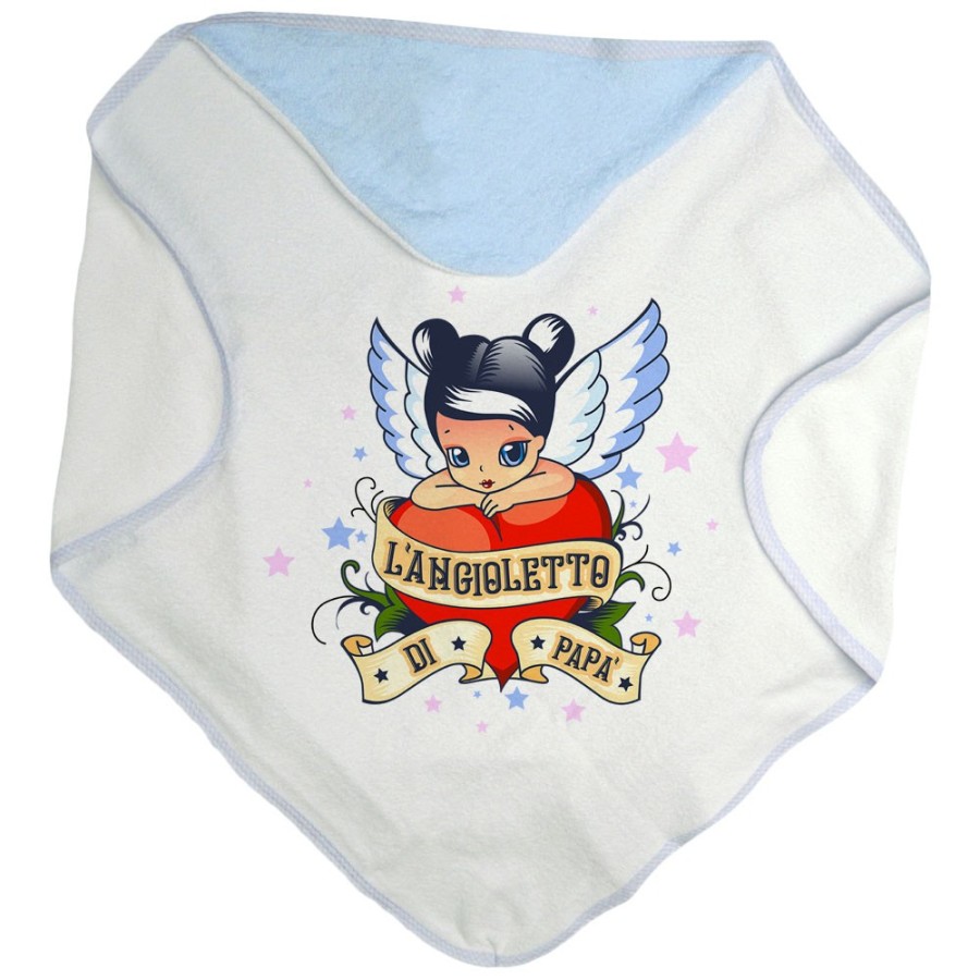 Accappatoio neonata l'angioletto di papà Per il papà