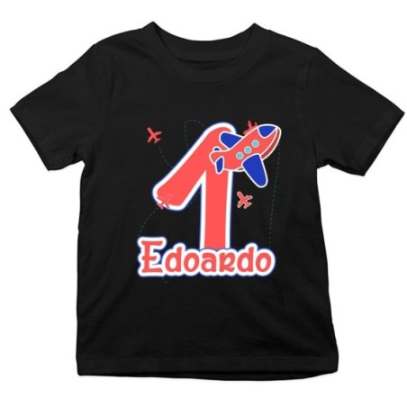T-shirt bambino personalizzata con nome festa a tema...