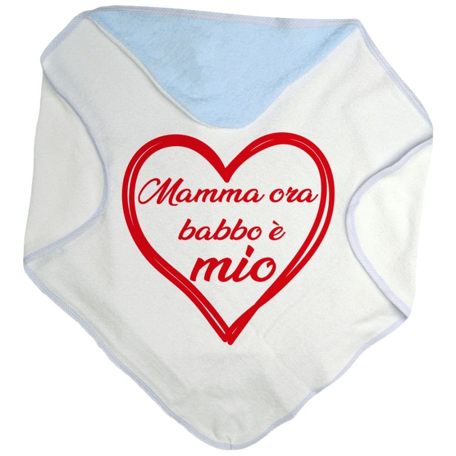 Accappatoio neonato mamma ora babbo è mio Per il papà