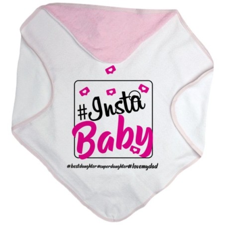 Accappatoio neonato insta baby love my dad